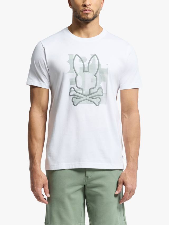 Футболка с графическим рисунком из новозеландского хлопка pima обычного кроя с коротким рукавом Psycho Bunny, белый
Футболка с графическим рисунком из новозеландского хлопка pima обычного кроя с коротким рукавом Psycho Bunny, белый