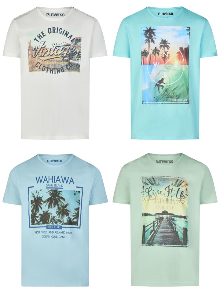 Набор из 4 разноцветных футболок RIVLukas
Набор из 4 разноцветных футболок RIVLukas