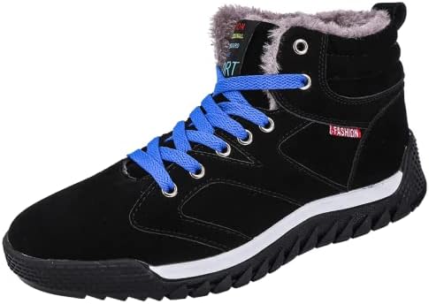 Мужские зимние ботинки Hhhchpm, водонепроницаемые, с меховой подкладкой, на шнуровке, высокие кеды на зиму, повседневные зимние ботинки, противоскользящая обувь для пеших прогулок и походов, черный
Мужские зимние ботинки Hhhchpm, водонепроницаемые, с меховой подкладкой, на шнуровке, высокие кеды на зиму, повседневные зимние ботинки, противоскользящая обувь для пеших прогулок и походов, черный