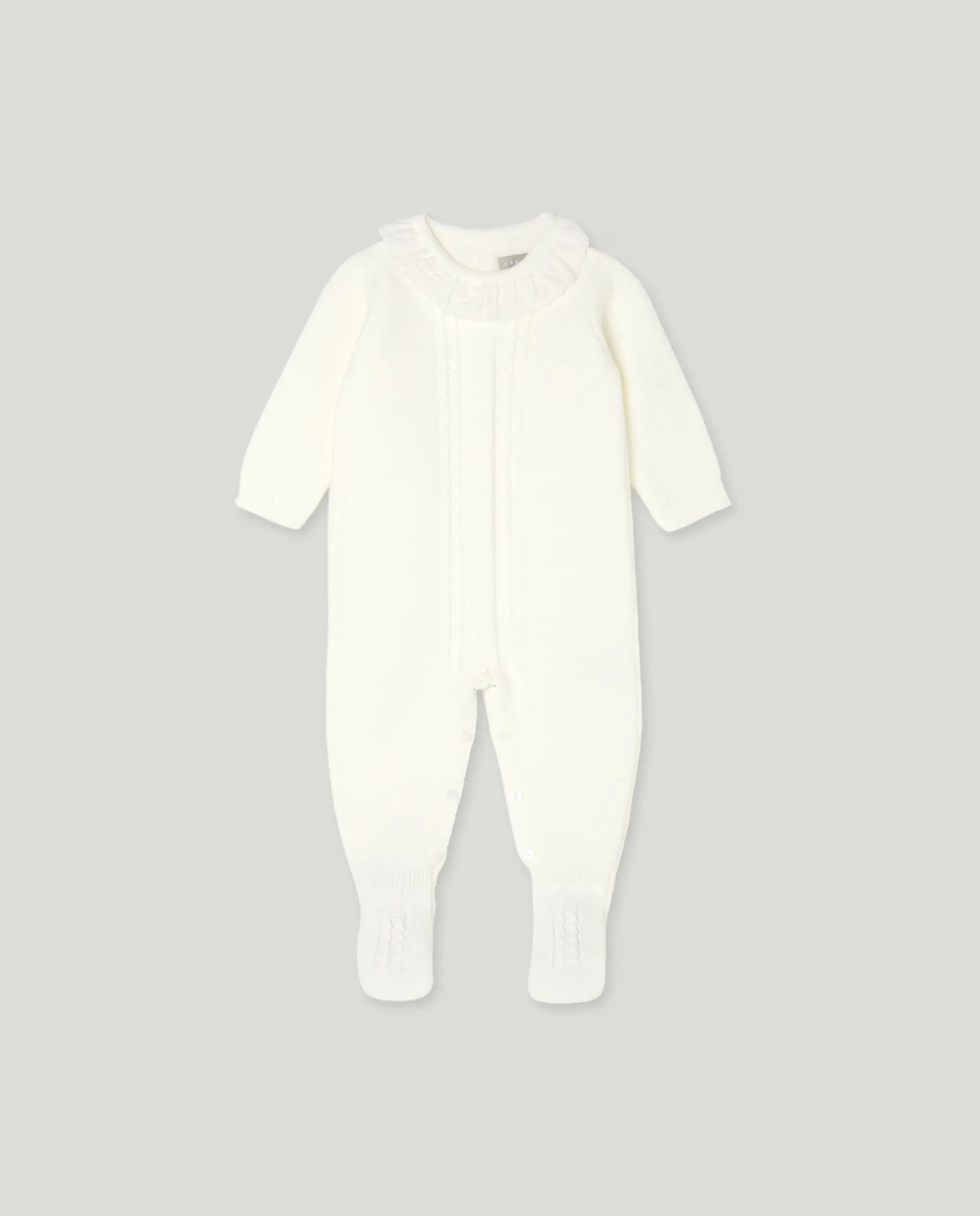 Пеленальный комбинезон с классическим воротником-стойкой, горизонтальной застежкой и манжетами для малыша Coconut El Corte Inglés, белый
Пеленальный комбинезон с классическим воротником-стойкой, горизонтальной застежкой и манжетами для малыша Coconut El Corte Inglés, белый