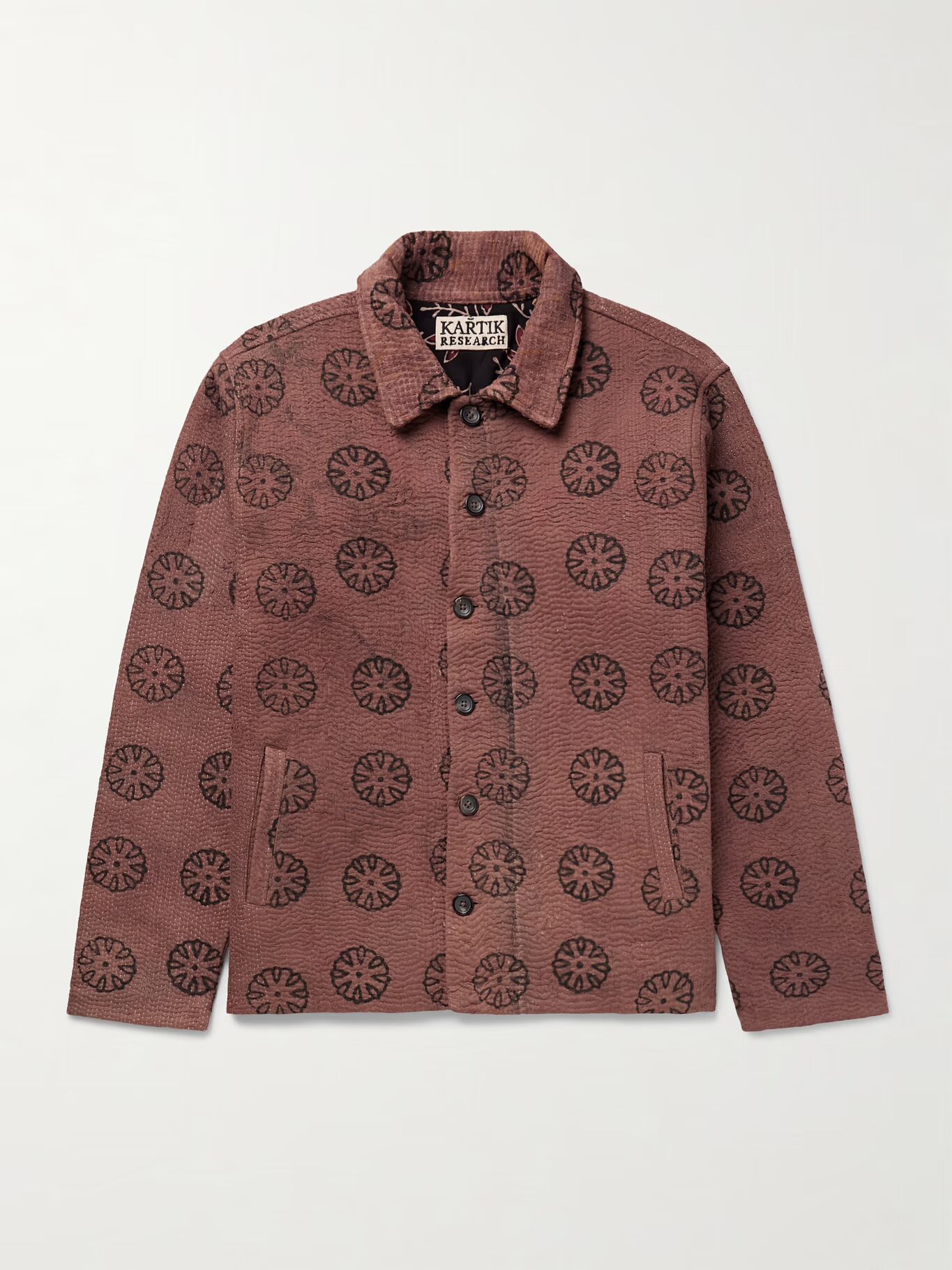 Куртка Kantha из хлопчатобумажной вуали с принтом KARTIK RESEARCH, коричневый
Куртка Kantha из хлопчатобумажной вуали с принтом KARTIK RESEARCH, коричневый