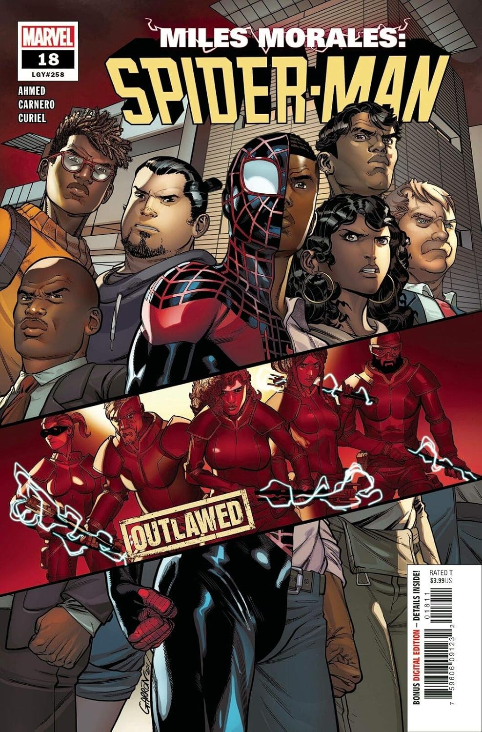 Miles Morales, Spider-Man #18 "Outlawed" Marvel Comics and only Marvel Comics (image comics)
Miles Morales, Spider-Man #18 "Outlawed" Marvel Comics and only Marvel Comics (image comics)
