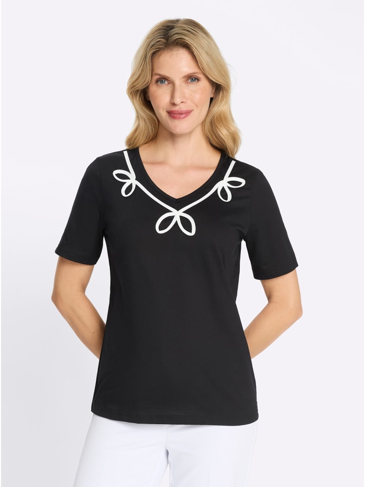 черная рубашка с круглым вырезом Sieh an!
черная рубашка с круглым вырезом Sieh an!