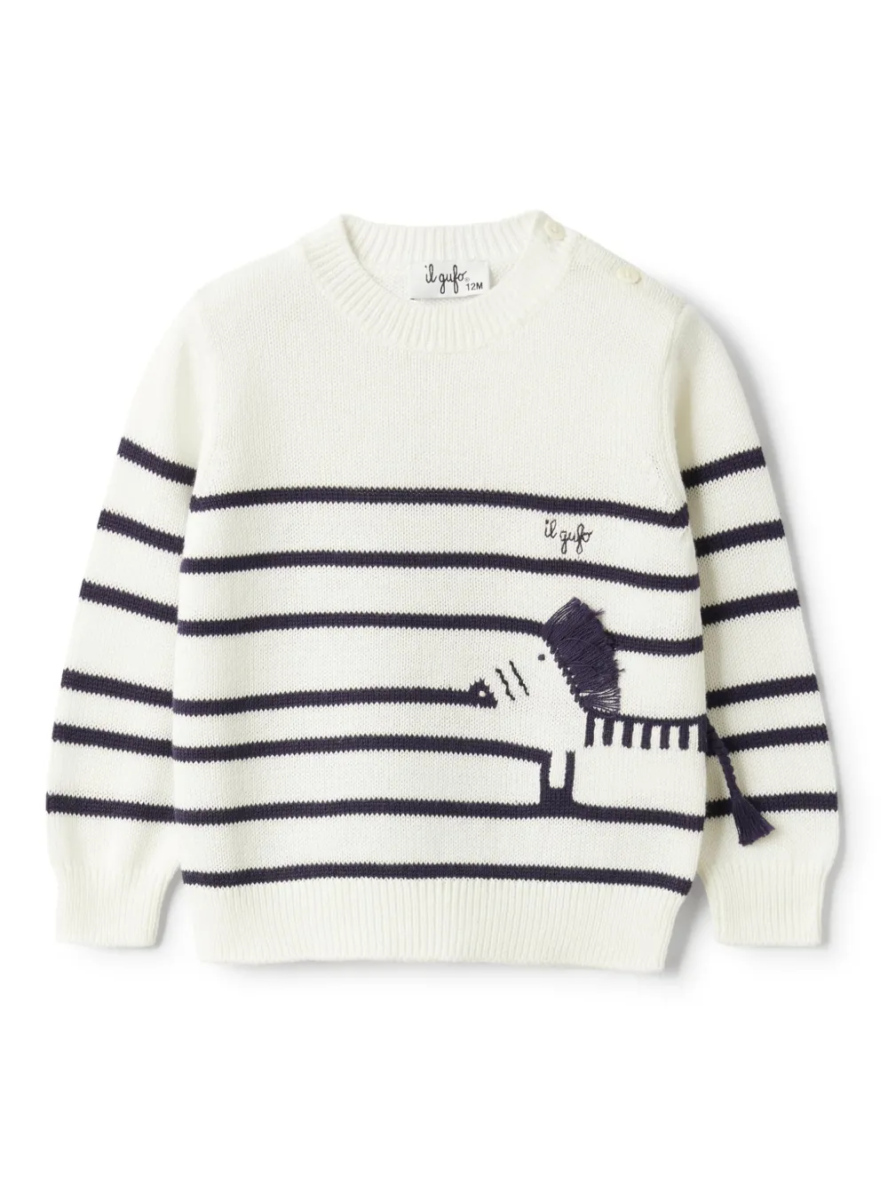 Декорированный свитер Il Gufo, белый
Декорированный свитер Il Gufo, белый