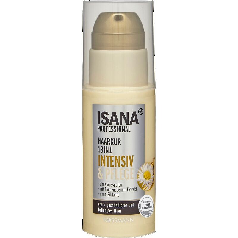Уход за волосами 13в1 интенсивный и уход ISANA, 100 ml
Уход за волосами 13в1 интенсивный и уход ISANA, 100 ml