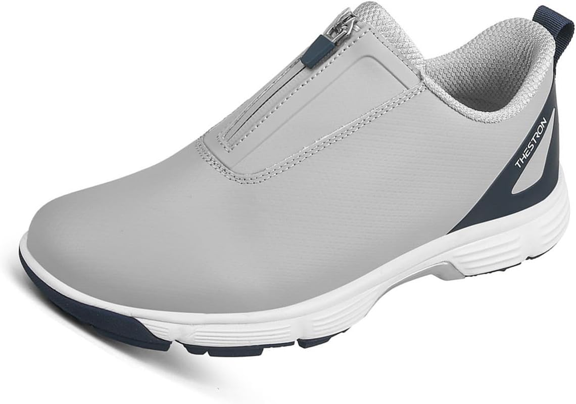 Мужские повседневные гольф-туфли VEACAM Классические кожаные лоферы Удобные водонепроницаемые туфли для гольфа с молниями, серый
Мужские повседневные гольф-туфли VEACAM Классические кожаные лоферы Удобные водонепроницаемые туфли для гольфа с молниями, серый