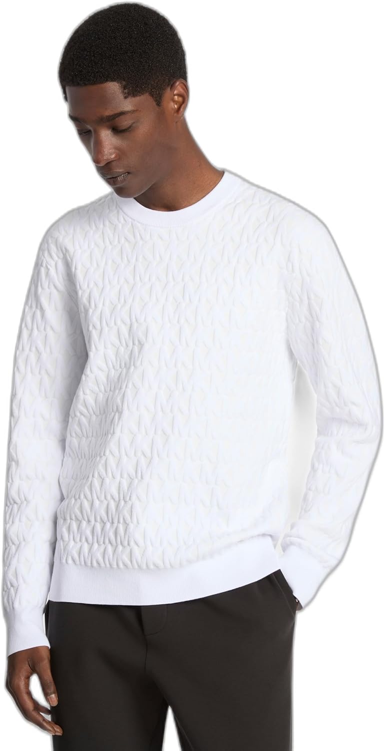 Michael Kors мужской свитер с вышивкой MK Jacquard, White
Michael Kors мужской свитер с вышивкой MK Jacquard, White