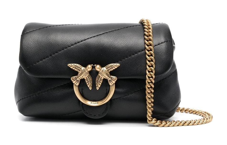 PINKO Кожаная стеганая сумка через плечо, кросс-боди Regular Women's Black
PINKO Кожаная стеганая сумка через плечо, кросс-боди Regular Women's Black