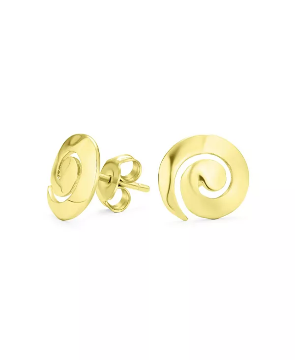 Серьги-Гвоздики в стиле бохо с геометрической чеканкой в виде завитков из 14-каратного золота и стерлингового серебра Bling Jewelry, gold-tone
Серьги-Гвоздики в стиле бохо с геометрической чеканкой в виде завитков из 14-каратного золота и стерлингового серебра Bling Jewelry, gold-tone