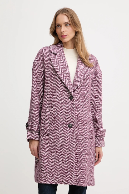 Пальто с шерстью United Colors Of Benetton, фиолетовый
Пальто с шерстью United Colors Of Benetton, фиолетовый