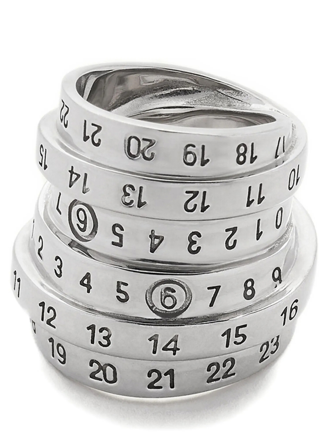 Кольцо с логотипом MM6 Maison Margiela, серебристый
Кольцо с логотипом MM6 Maison Margiela, серебристый