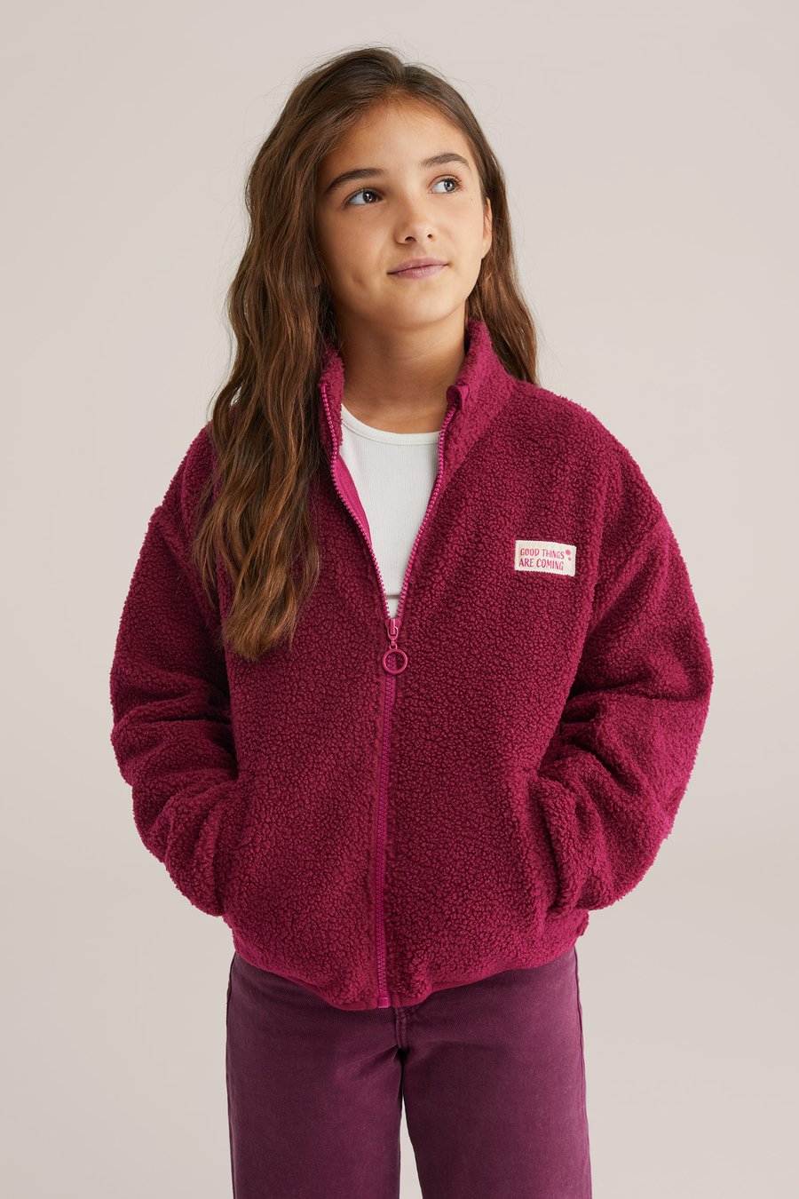 Флисовая куртка WE Fashion Fleece jacket, Fuchsia/Bordeaux
Флисовая куртка WE Fashion Fleece jacket, Fuchsia/Bordeaux