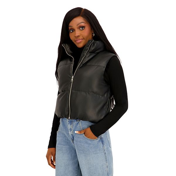 Женская укороченная пуховая жилетка Madden Girl, Black
Женская укороченная пуховая жилетка Madden Girl, Black