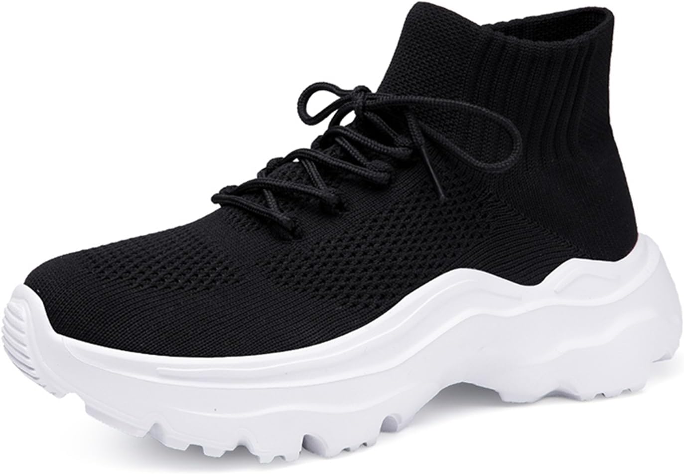 Кроссовки LLTMALL для женщин и мужчин с толстой подошвой, высокие, с шнуровкой, легкие, из сетчатого материала для бега, белый/черный
Кроссовки LLTMALL для женщин и мужчин с толстой подошвой, высокие, с шнуровкой, легкие, из сетчатого материала для бега, белый/черный