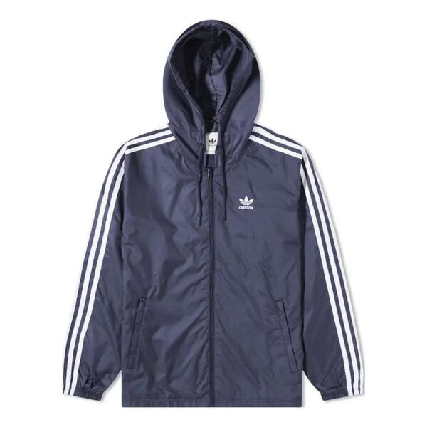 Куртка ветровка с тремя полосками Adidas, синий
Куртка ветровка с тремя полосками Adidas, синий