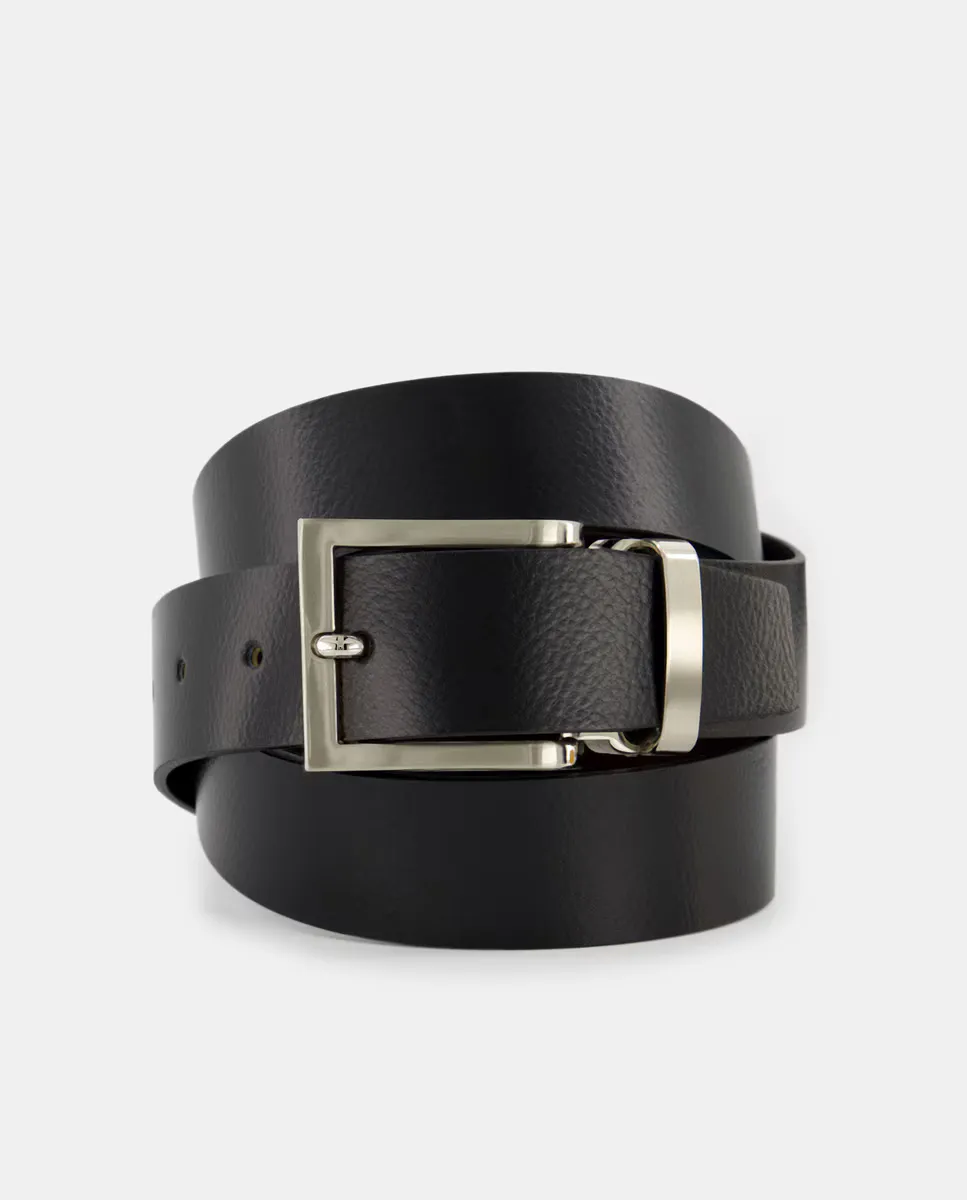 Мужской двусторонний кожаный ремень Dustin черно-коричневого цвета, мультиколор
Мужской двусторонний кожаный ремень Dustin черно-коричневого цвета, мультиколор