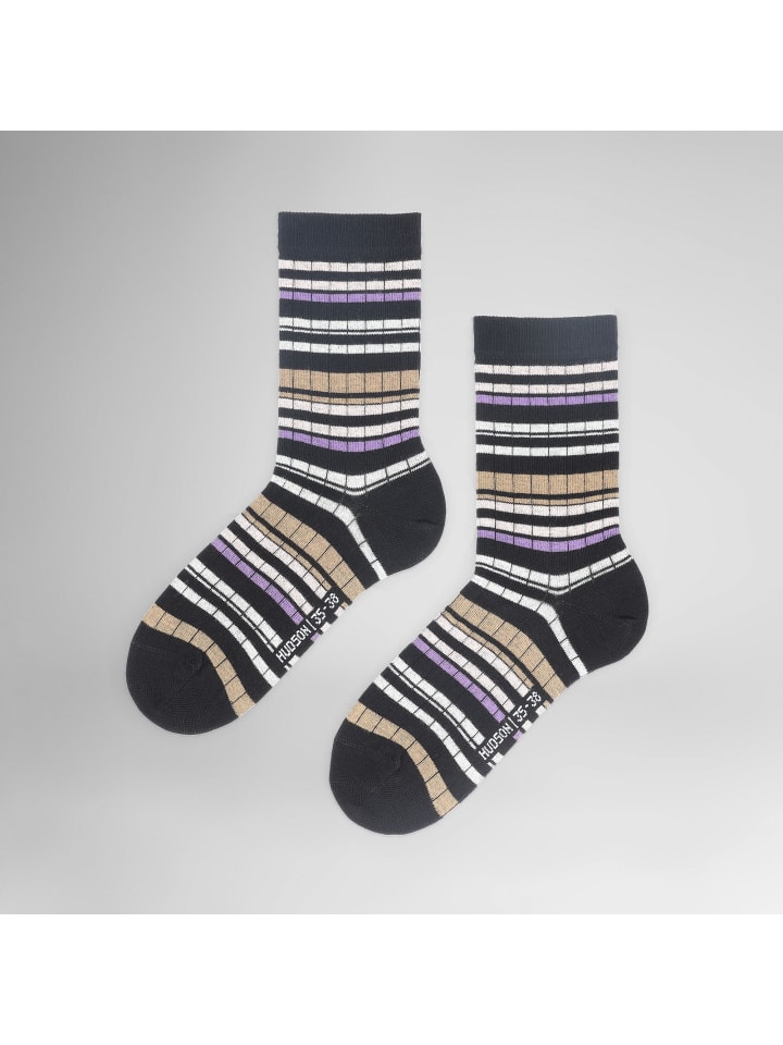 Hudson Модные носки с веревочным рисунком, черные
Hudson Модные носки с веревочным рисунком, черные