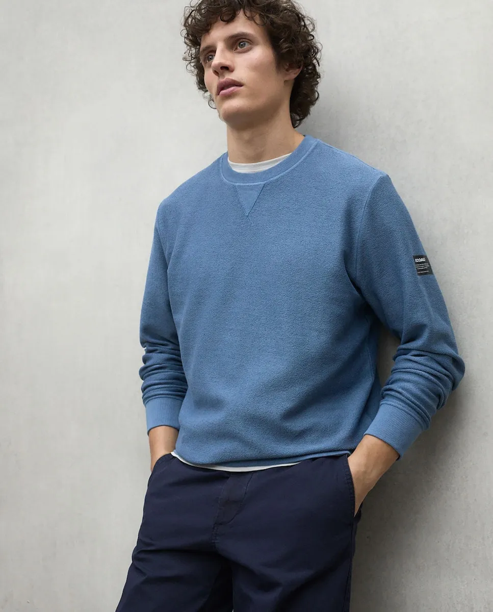 Мужская однотонная толстовка с круглым вырезом Ecoalf, синий
Мужская однотонная толстовка с круглым вырезом Ecoalf, синий