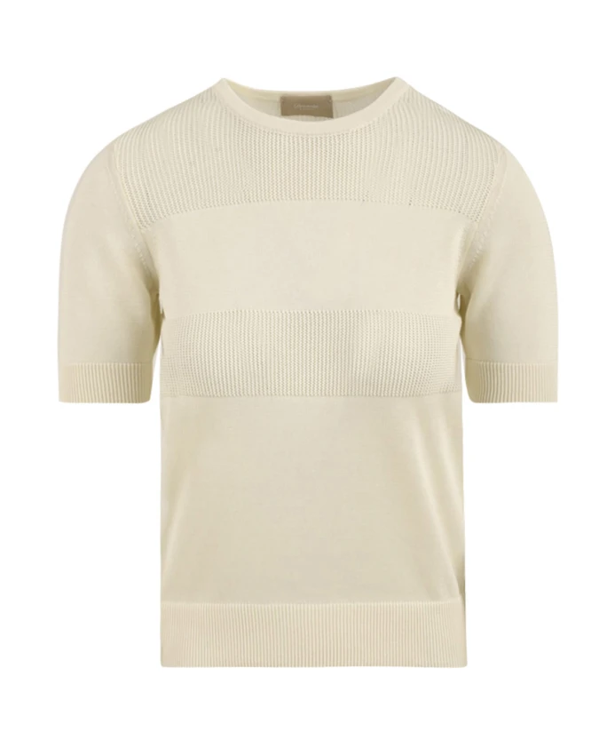 Белый пуловер с круглым вырезом Drumohr, бежевый
Белый пуловер с круглым вырезом Drumohr, бежевый