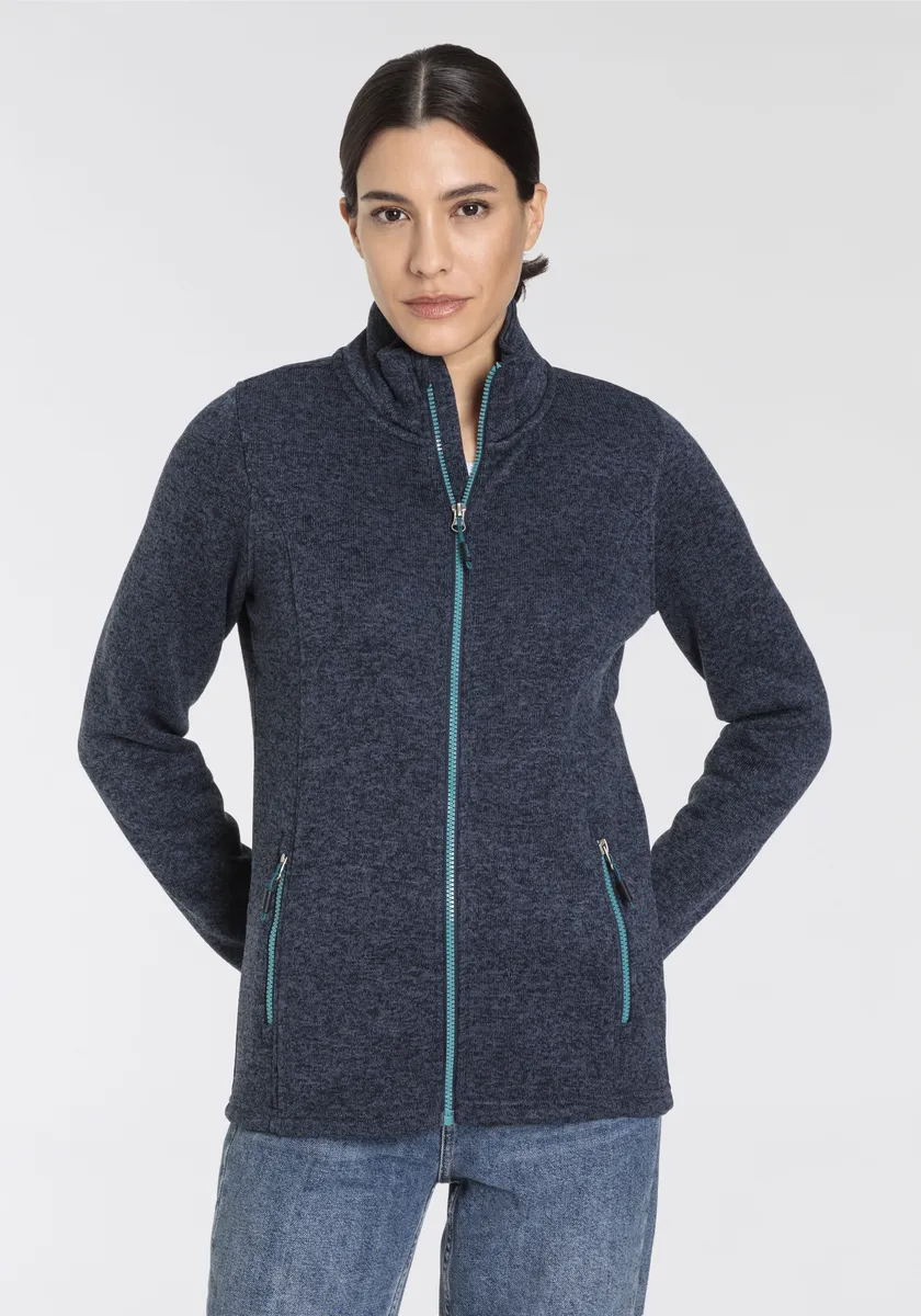 Вязаная флисовая куртка Killtec, без капюшона, с воротником стойкой, синий
Вязаная флисовая куртка Killtec, без капюшона, с воротником стойкой, синий