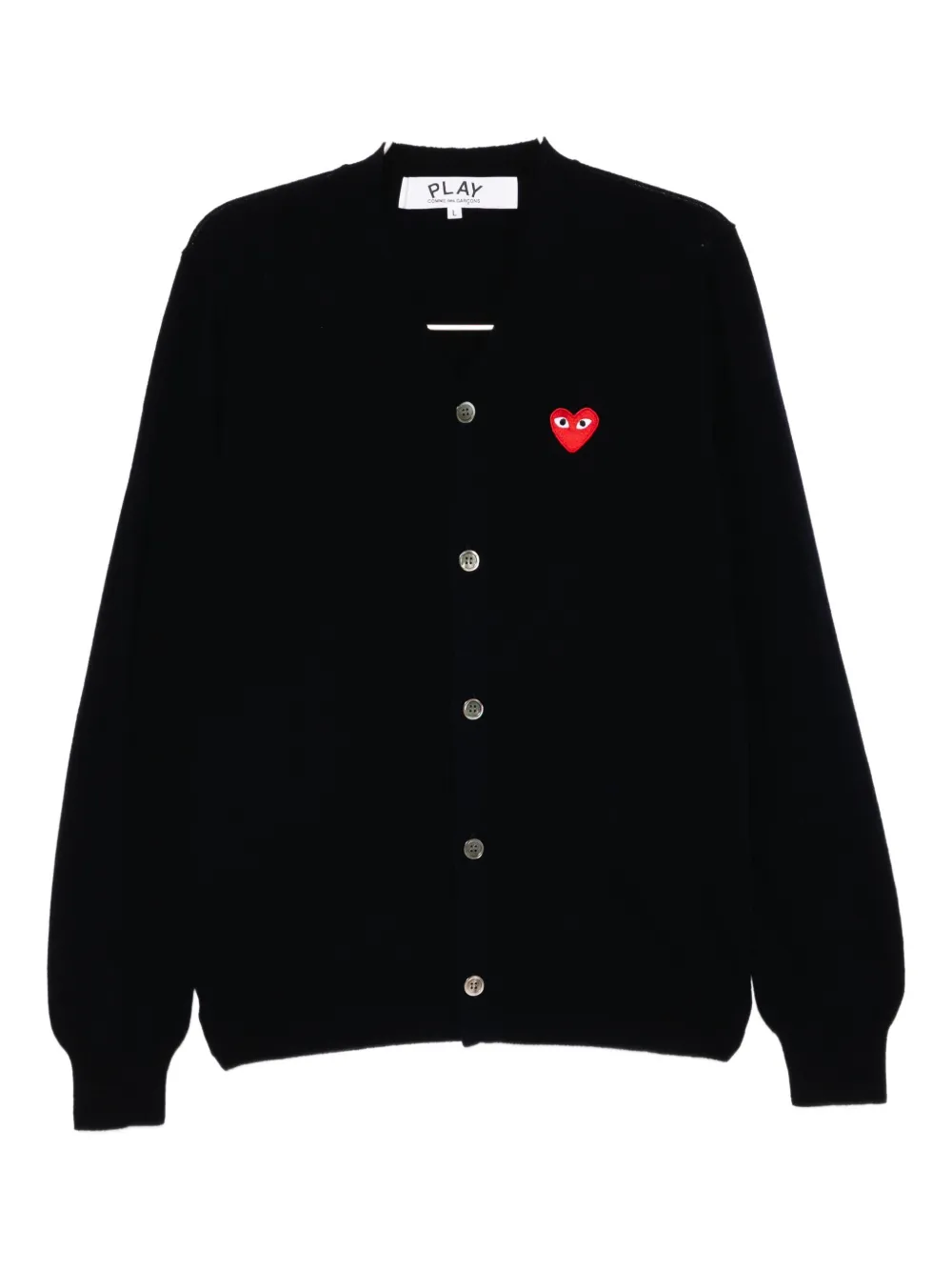 Кардиган с вышивкой Comme Des Garçons Play, синий
Кардиган с вышивкой Comme Des Garçons Play, синий