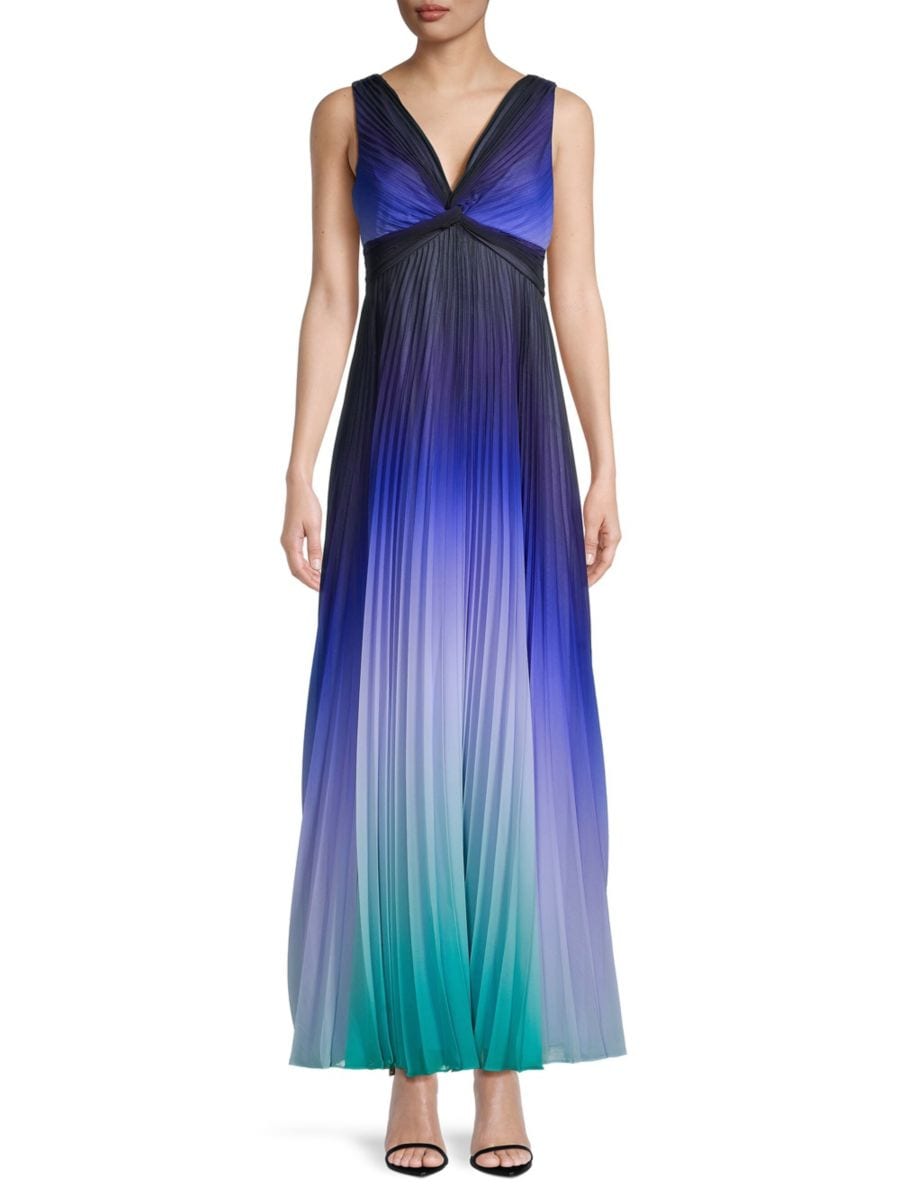 Платье макси Emme с эффектом омбре и плиссе Ungaro, синий мульти
Платье макси Emme с эффектом омбре и плиссе Ungaro, синий мульти