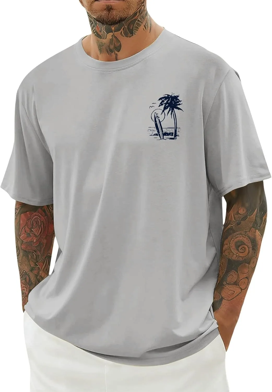 Футболка для мужчин Oversized Drop Shoulder с принтом Palm Tree
Футболка для мужчин Oversized Drop Shoulder с принтом Palm Tree