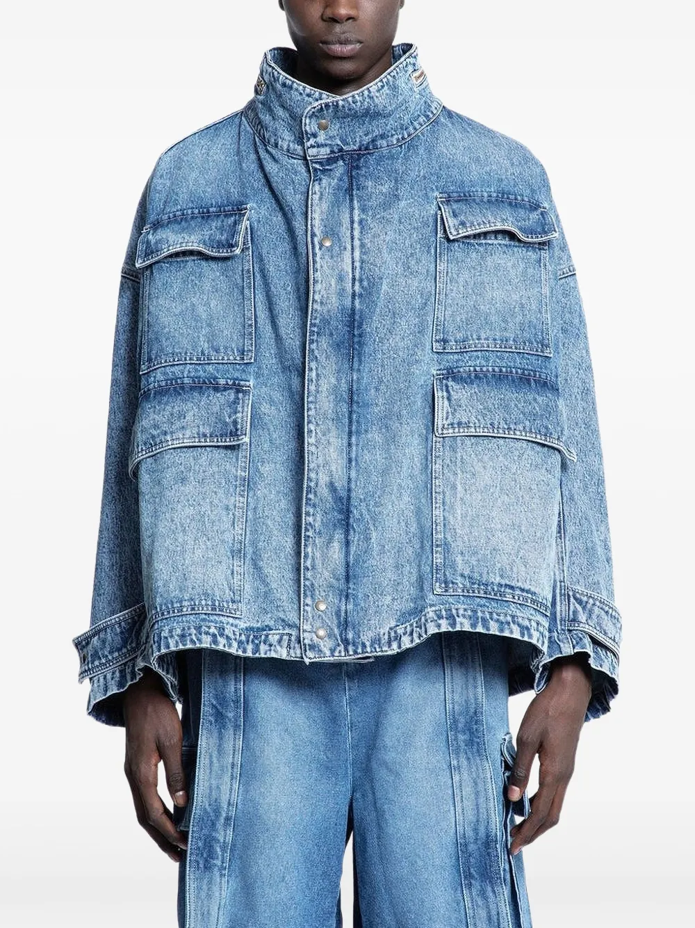 Джинсовая куртка с клапанами на карманах Hed Mayner, синий
Джинсовая куртка с клапанами на карманах Hed Mayner, синий