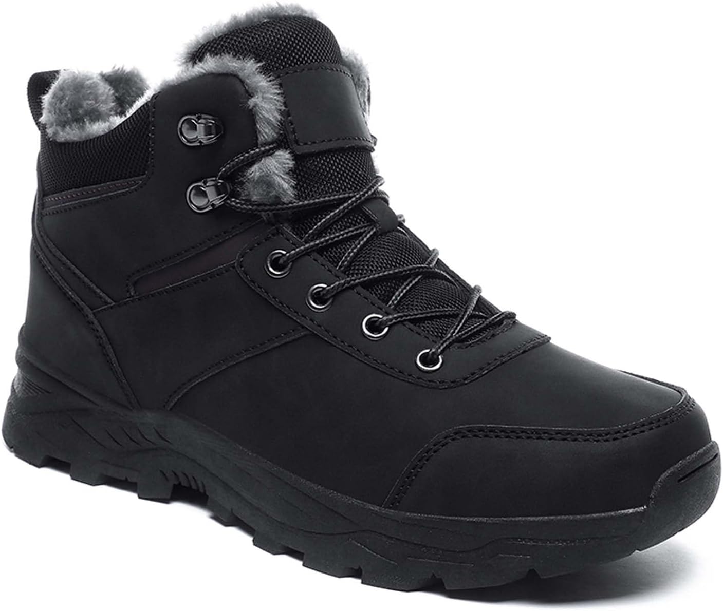 Мужские зимние снегоступы, теплые походные ботинки на шнуровке, высокие ботинки на платформе для улицы, противоскользящие, водонепроницаемые, с меховой подкладкой, повседневные походные ботинки Generic, черный
Мужские зимние снегоступы, теплые походные ботинки на шнуровке, высокие ботинки на платформе для улицы, противоскользящие, водонепроницаемые, с меховой подкладкой, повседневные походные ботинки Generic, черный