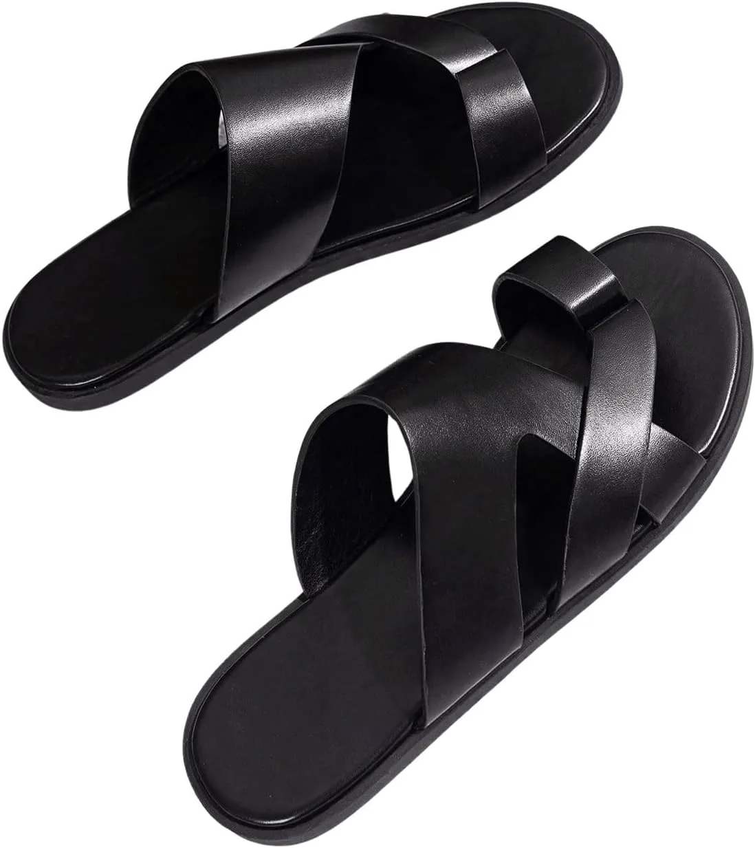 Мужские кожаные сандалии Verdusa, повседневные шлепанцы, пляжные сандалии, летняя обувь, черный
Мужские кожаные сандалии Verdusa, повседневные шлепанцы, пляжные сандалии, летняя обувь, черный