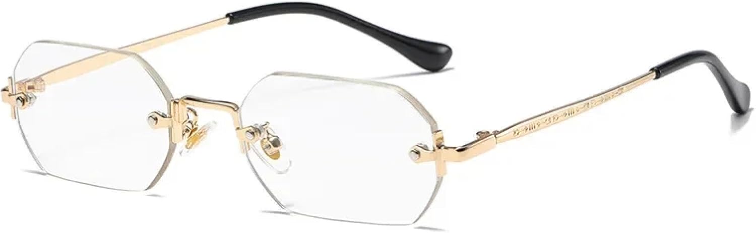 Солнцезащитные очки с защитой от УФ-излучения UV400 | Маленькие без оправы, металлические, золотистые | Для женщин и мужчин, для занятий спортом на открытом воздухе и вождения DSVIGF, Gold Transparent
Солнцезащитные очки с защитой от УФ-излучения UV400 | Маленькие без оправы, металлические, золотистые | Для женщин и мужчин, для занятий спортом на открытом воздухе и вождения DSVIGF, Gold Transparent