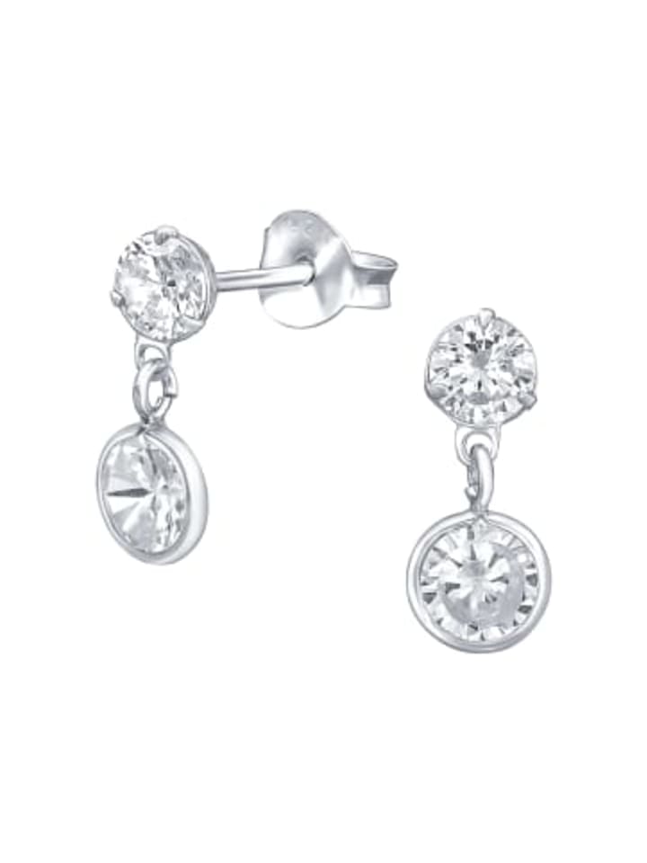 Alexander York Серьги-подвески с цирконием из серебра 925 пробы, комплект из 2 штук
Alexander York Серьги-подвески с цирконием из серебра 925 пробы, комплект из 2 штук