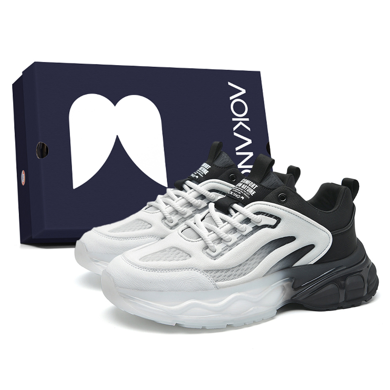 AOKANG Кроссовки Trendy Play Series Chunky, низкие, мужские, цвет: черный, песчано-желтый 
AOKANG Кроссовки Trendy Play Series Chunky, низкие, мужские, цвет: черный, песчано-желтый