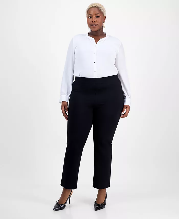 Узкие брюки больших размеров с высокой талией I.N.C. International Concepts, черный
Узкие брюки больших размеров с высокой талией I.N.C. International Concepts, черный