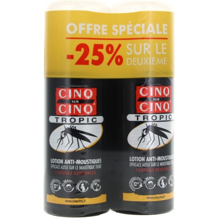 Лосьон от комаров Tropic 75 мл - упаковка из 2 шт. Cinq Sur Cinq
Лосьон от комаров Tropic 75 мл - упаковка из 2 шт. Cinq Sur Cinq