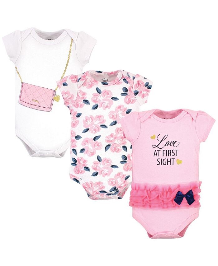 Хлопковые боди для новорожденных девочек Treasure Baby, 3 шт., Fierce Little Treasure, розовый
Хлопковые боди для новорожденных девочек Treasure Baby, 3 шт., Fierce Little Treasure, розовый