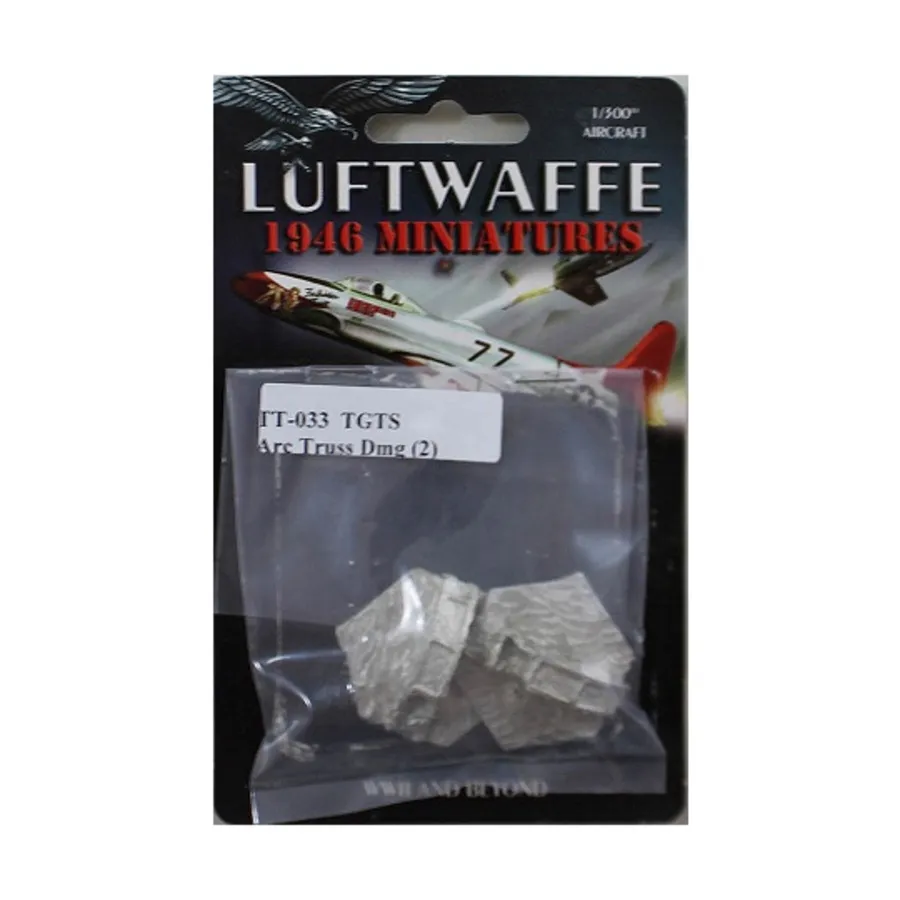 Мост с тетивными фермами - поврежден, Luftwaffe 1946 Miniatures - Target Terrain (1:300)
Мост с тетивными фермами - поврежден, Luftwaffe 1946 Miniatures - Target Terrain (1:300)