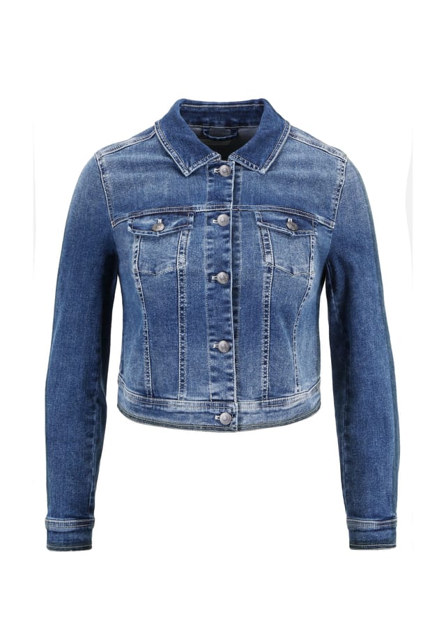 Джинсовая куртка с потертостями Vera Mont, синий
Джинсовая куртка с потертостями Vera Mont, синий