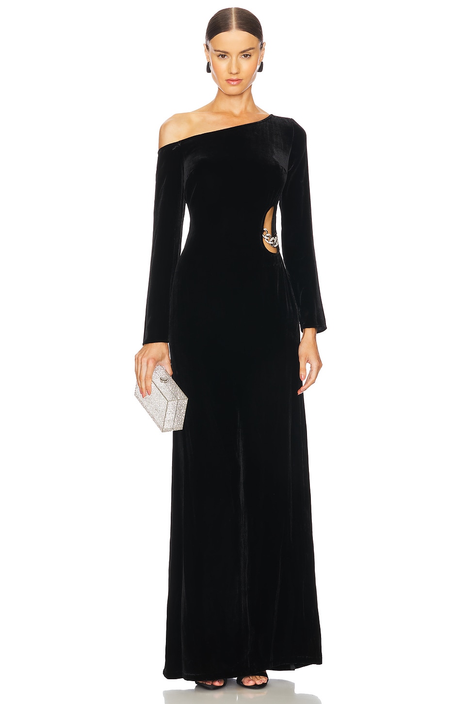 Платье макси seren с вырезом L'Agence, черный
Платье макси seren с вырезом L'Agence, черный