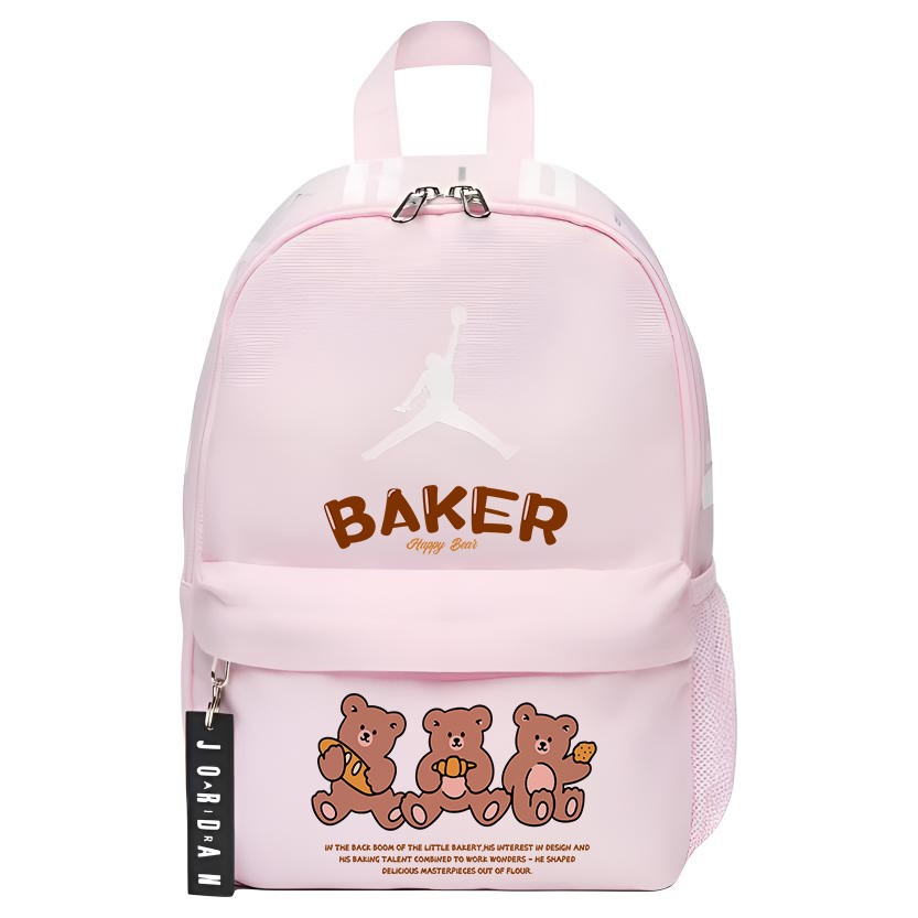 Jordan Полиэстеровый рюкзак унисекс розовый, 3 Pack Bears
Jordan Полиэстеровый рюкзак унисекс розовый, 3 Pack Bears