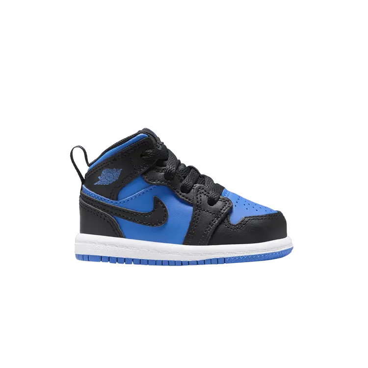 Кроссовки Air Jordan Air Jordan 1 Mid TD 'Black Royal Blue', синий 
Кроссовки Air Jordan Air Jordan 1 Mid TD 'Black Royal Blue', синий