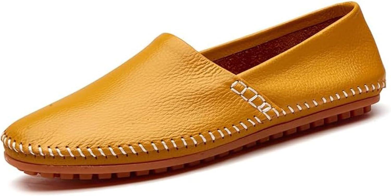 Мужские кожаные лоферы на плоской подошве, легкие повседневные слипоны для прогулок и вождения Xinduoyu, золотой
Мужские кожаные лоферы на плоской подошве, легкие повседневные слипоны для прогулок и вождения Xinduoyu, золотой