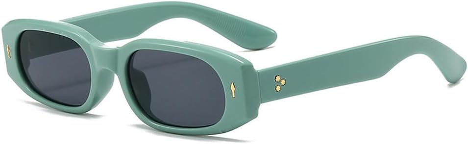 Модные маленькие прямоугольные солнцезащитные очки для женщин в стиле ретро, конфетные цвета, солнцезащитные очки UV400 для мужчин, трендовые панк-очки с заклепками WNCKSQ, Green Gray
Модные маленькие прямоугольные солнцезащитные очки для женщин в стиле ретро, конфетные цвета, солнцезащитные очки UV400 для мужчин, трендовые панк-очки с заклепками WNCKSQ, Green Gray