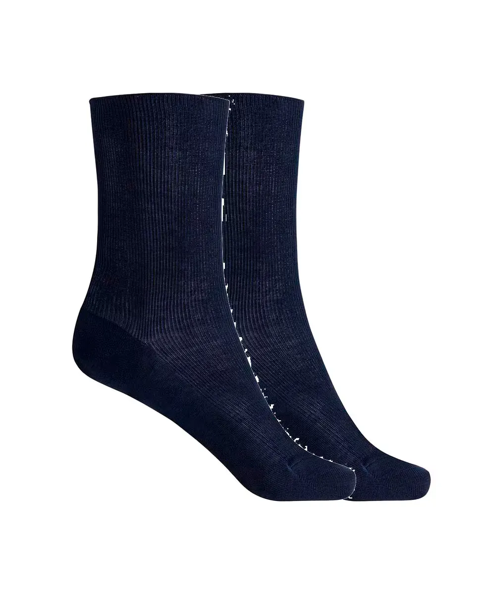 Набор из 2 пар женских носков из мерсеризованного хлопка с рубчиком, гипоаллергенные Punto Blanco, темно-синий
Набор из 2 пар женских носков из мерсеризованного хлопка с рубчиком, гипоаллергенные Punto Blanco, темно-синий