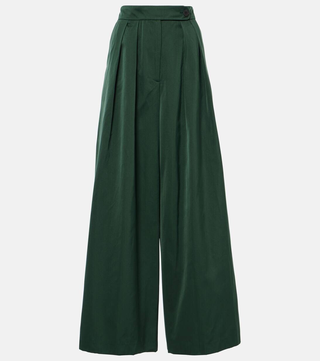 Широкие брюки со складками Dries Van Noten, цвет emerald
Широкие брюки со складками Dries Van Noten, цвет emerald