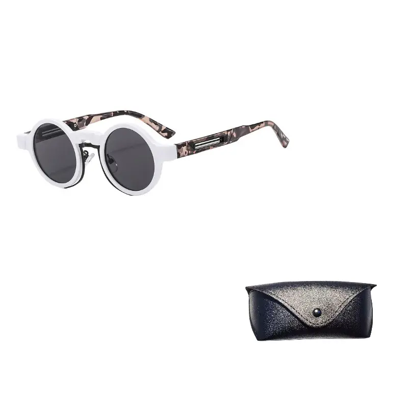 JEANSWEST Круглые солнцезащитные очки унисекс, C2 White Frame with Gray Lens
JEANSWEST Круглые солнцезащитные очки унисекс, C2 White Frame with Gray Lens