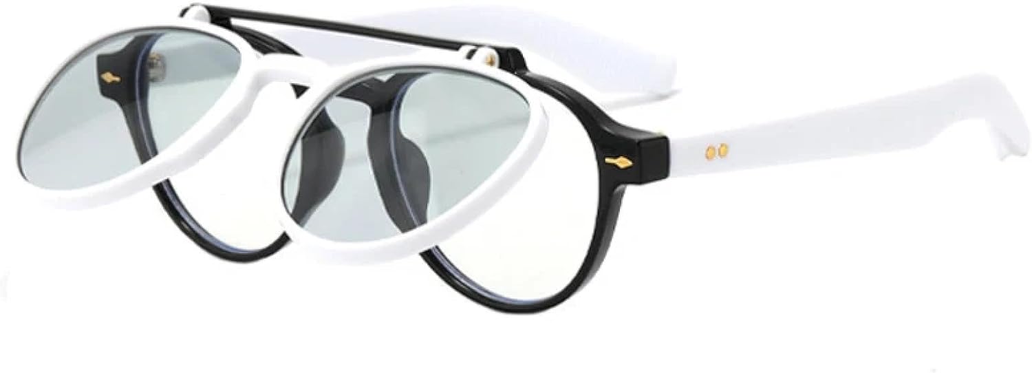 Модные женские солнцезащитные очки с откидными линзами UV400, мужские солнцезащитные очки в стиле панк с заклепками и градиентным переходом цвета TOIPASTN, White Light Gray
Модные женские солнцезащитные очки с откидными линзами UV400, мужские солнцезащитные очки в стиле панк с заклепками и градиентным переходом цвета TOIPASTN, White Light Gray