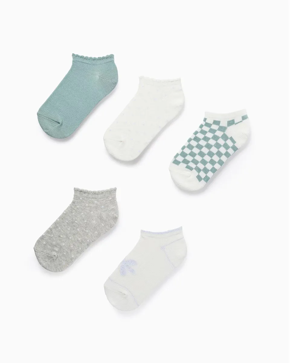 Упаковка из 5 пар носков для девочек с люрексом/волнистой нитью Zippy, мультиколор
Упаковка из 5 пар носков для девочек с люрексом/волнистой нитью Zippy, мультиколор