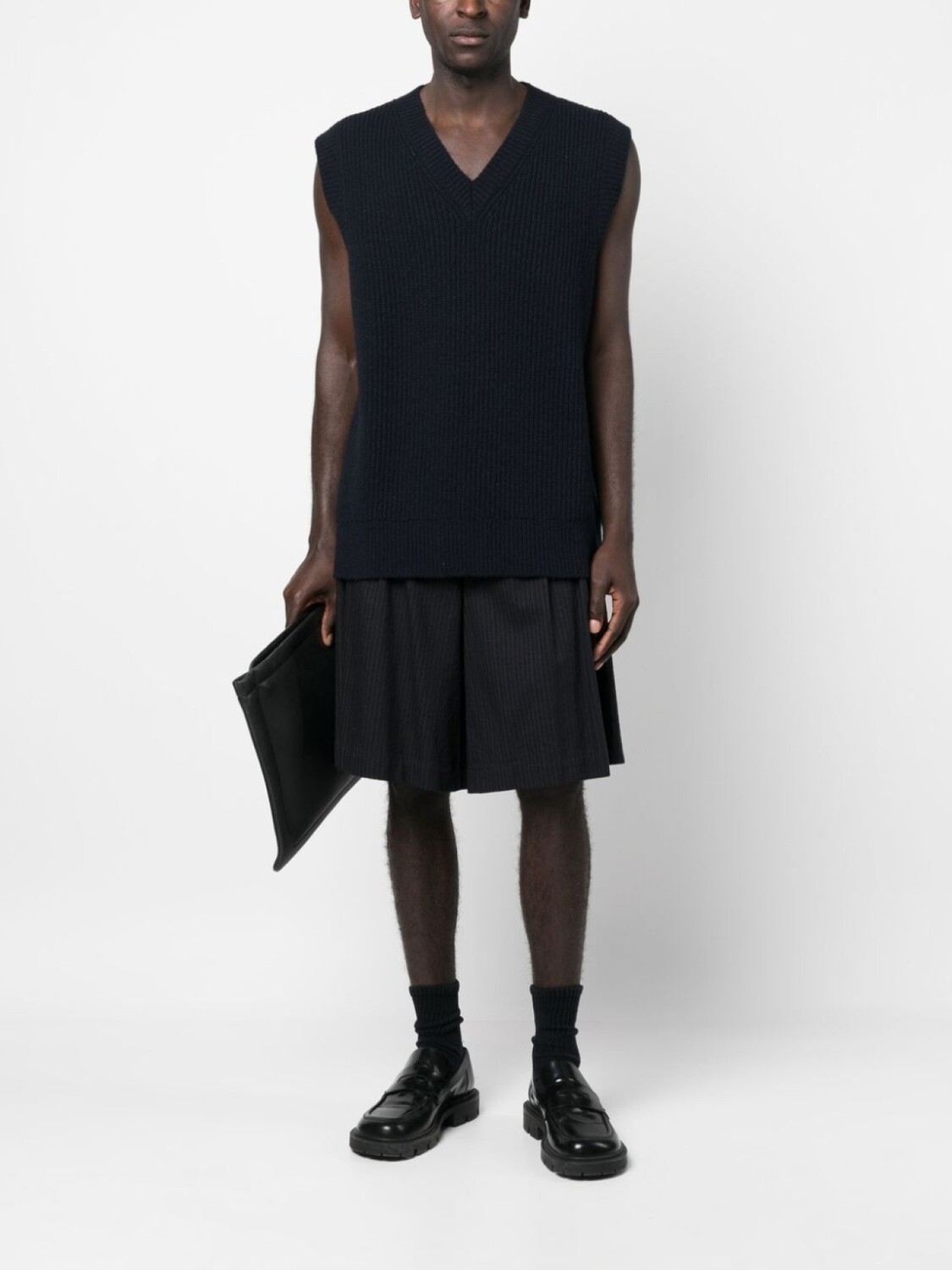 Maison Margiela джемпер оверсайз без рукавов, синий
Maison Margiela джемпер оверсайз без рукавов, синий