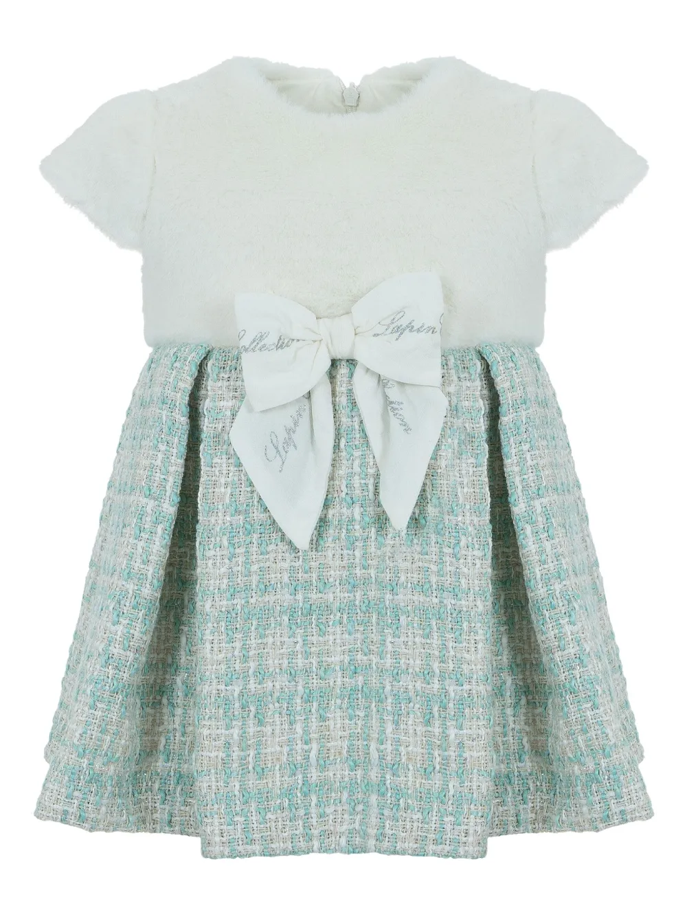 Платье из искусственного меха с бантом Lapin House, белый
Платье из искусственного меха с бантом Lapin House, белый